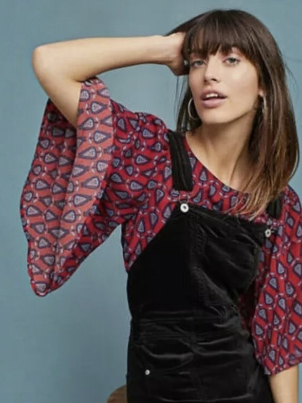 NWT Anthropologie Tia Printed Blouse by ISLA MAUDE - Picture 2 of 6